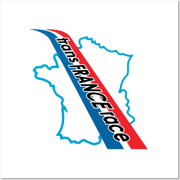 TransFrance Race - Reverse Wall Art by jepegdesign